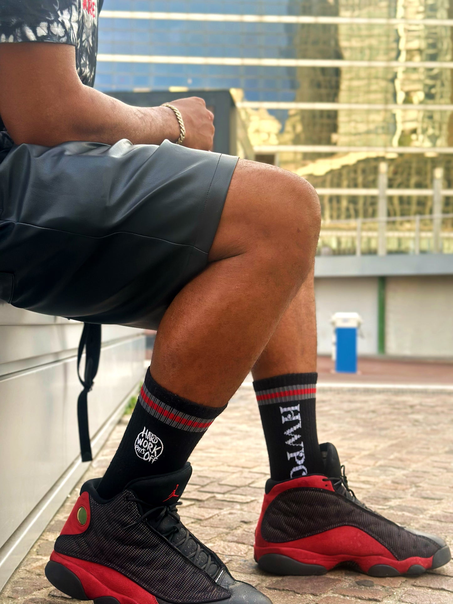 Hard Work Pays Off Socks in Black