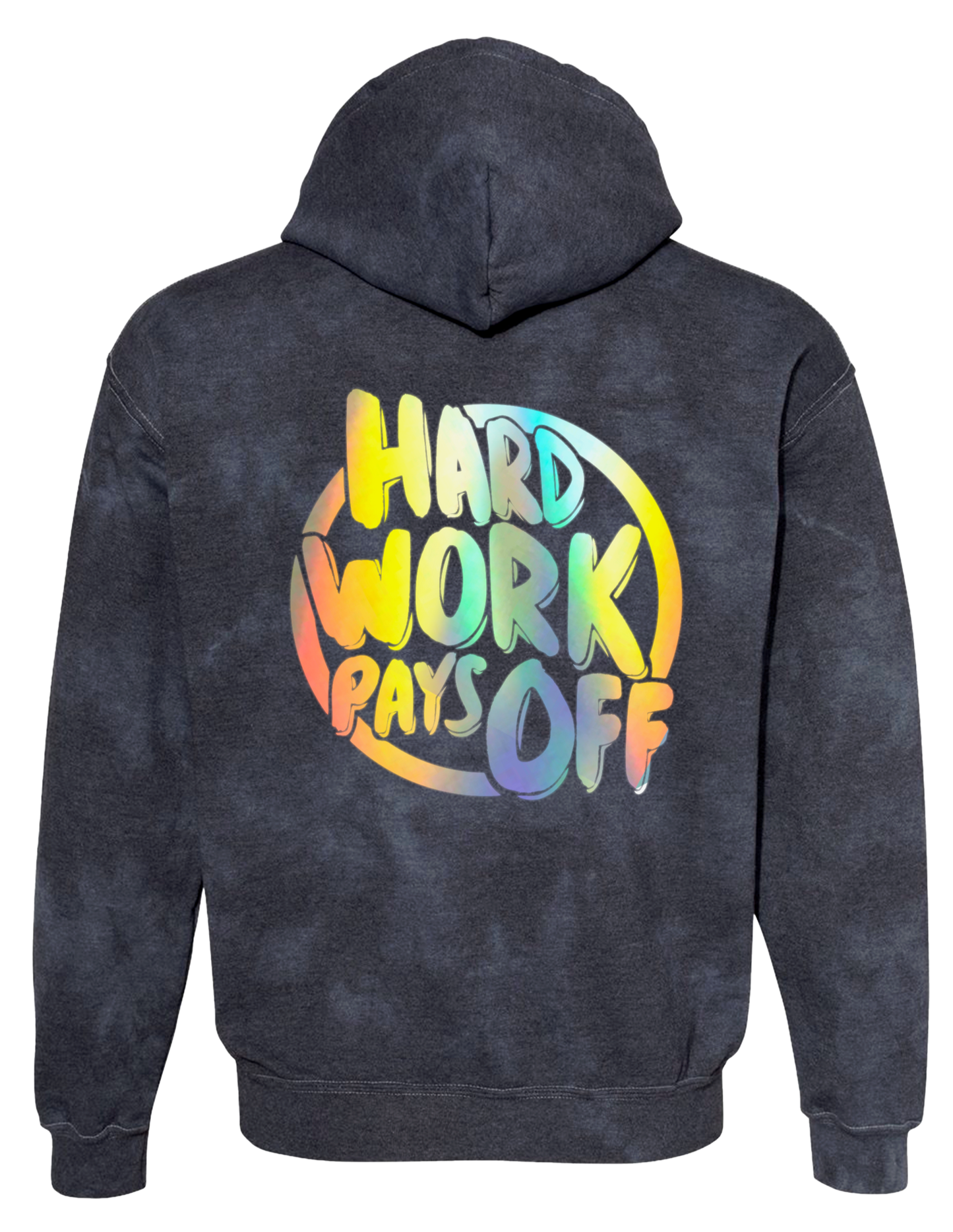 Shoebox Money Reflective Hoodie | Tie Dye Indigo