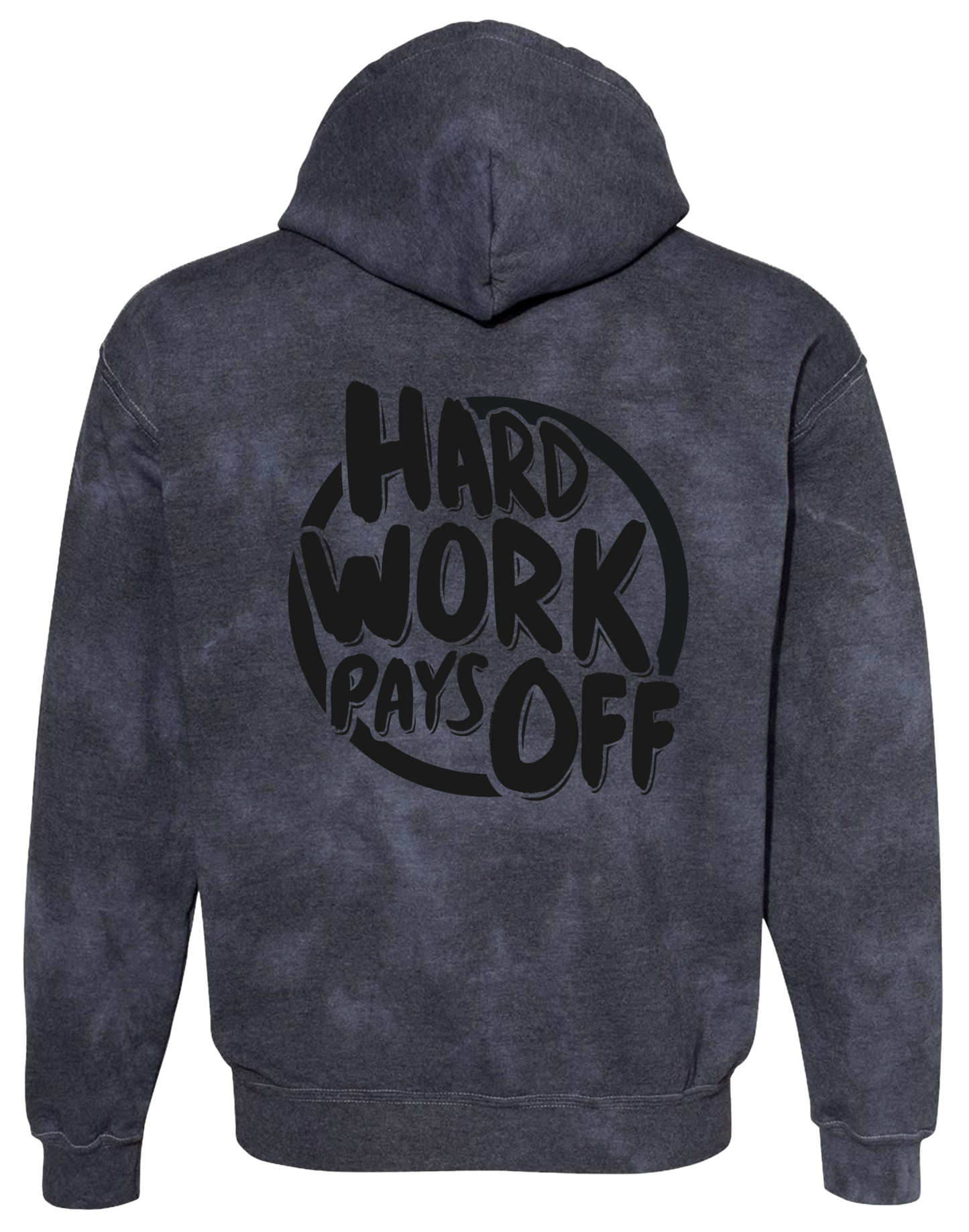 Shoebox Money Reflective Hoodie | Tie Dye Indigo