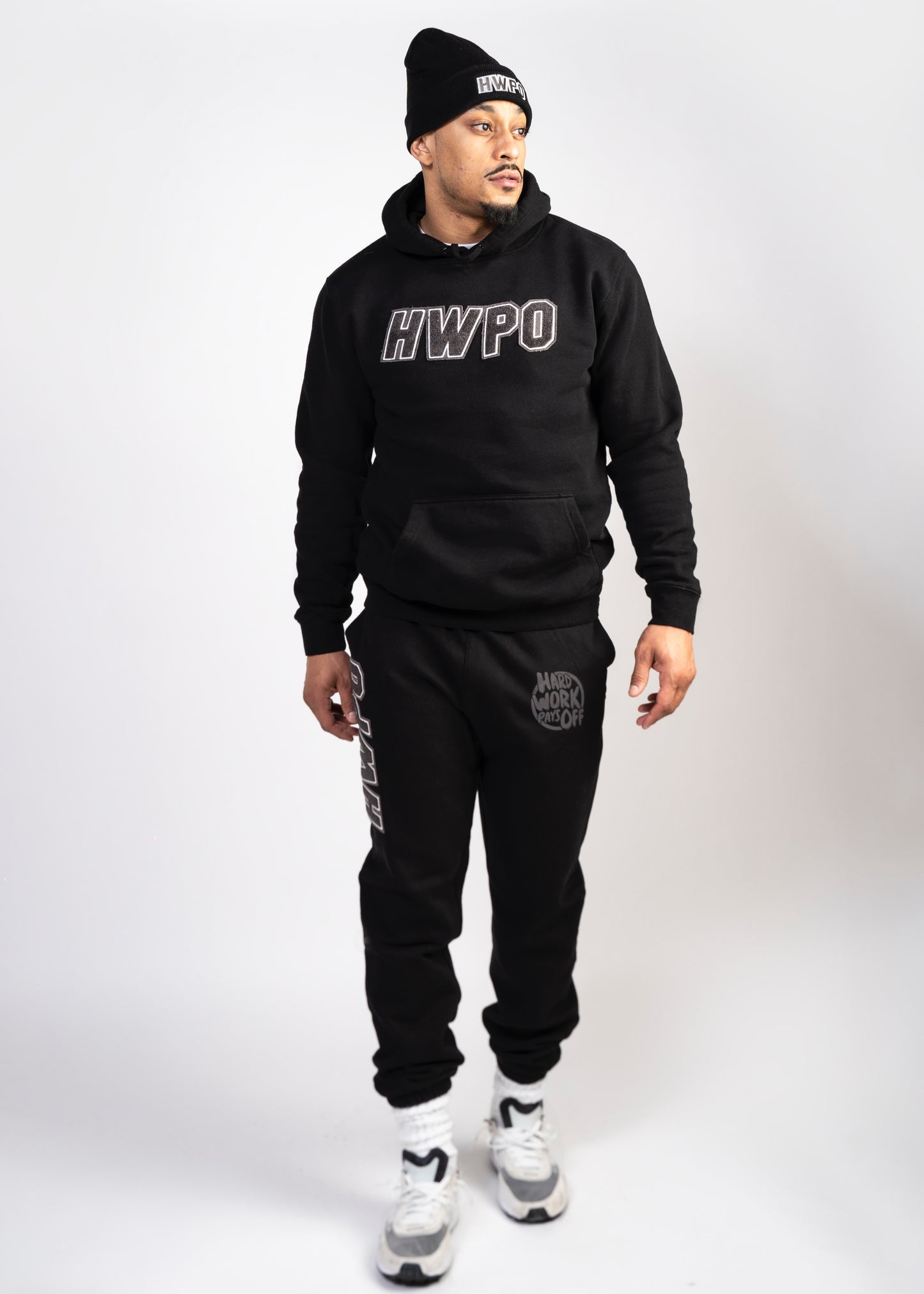 HWPO Chenille Patch Hoodie | Black