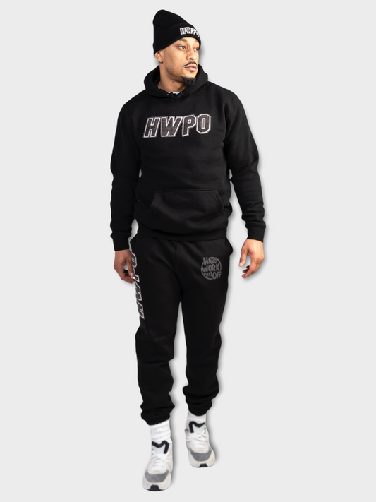 HWPO Chenille Patch Joggers | Black