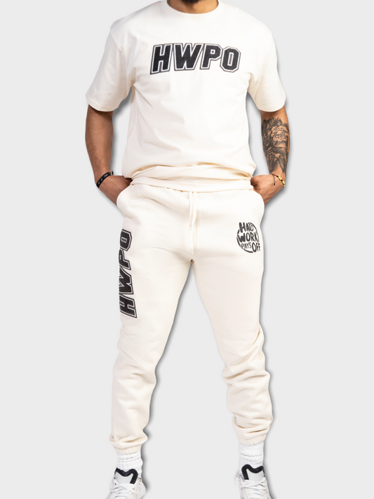 HWPO Chenille Patch Joggers | Cream
