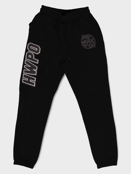 HWPO Chenille Patch Joggers | Black