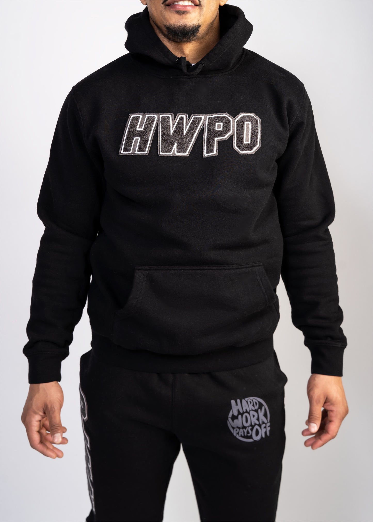 HWPO Chenille Patch Hoodie | Black