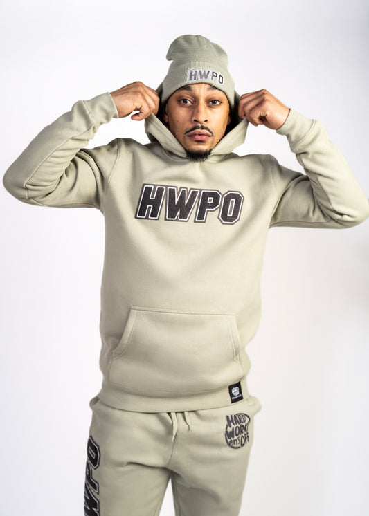HWPO Chenille Patch Hoodie | Sage Green