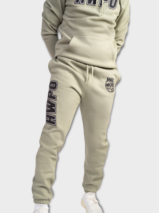 HWPO Chenille Patch Joggers | Sage Green
