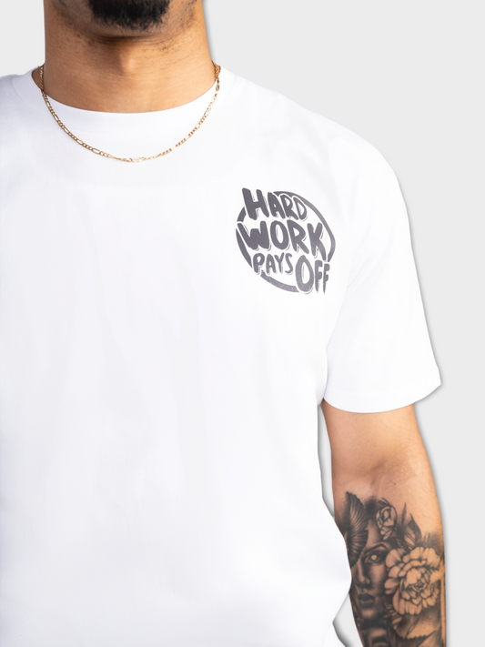 OG Tee White with Black Reflective Logo